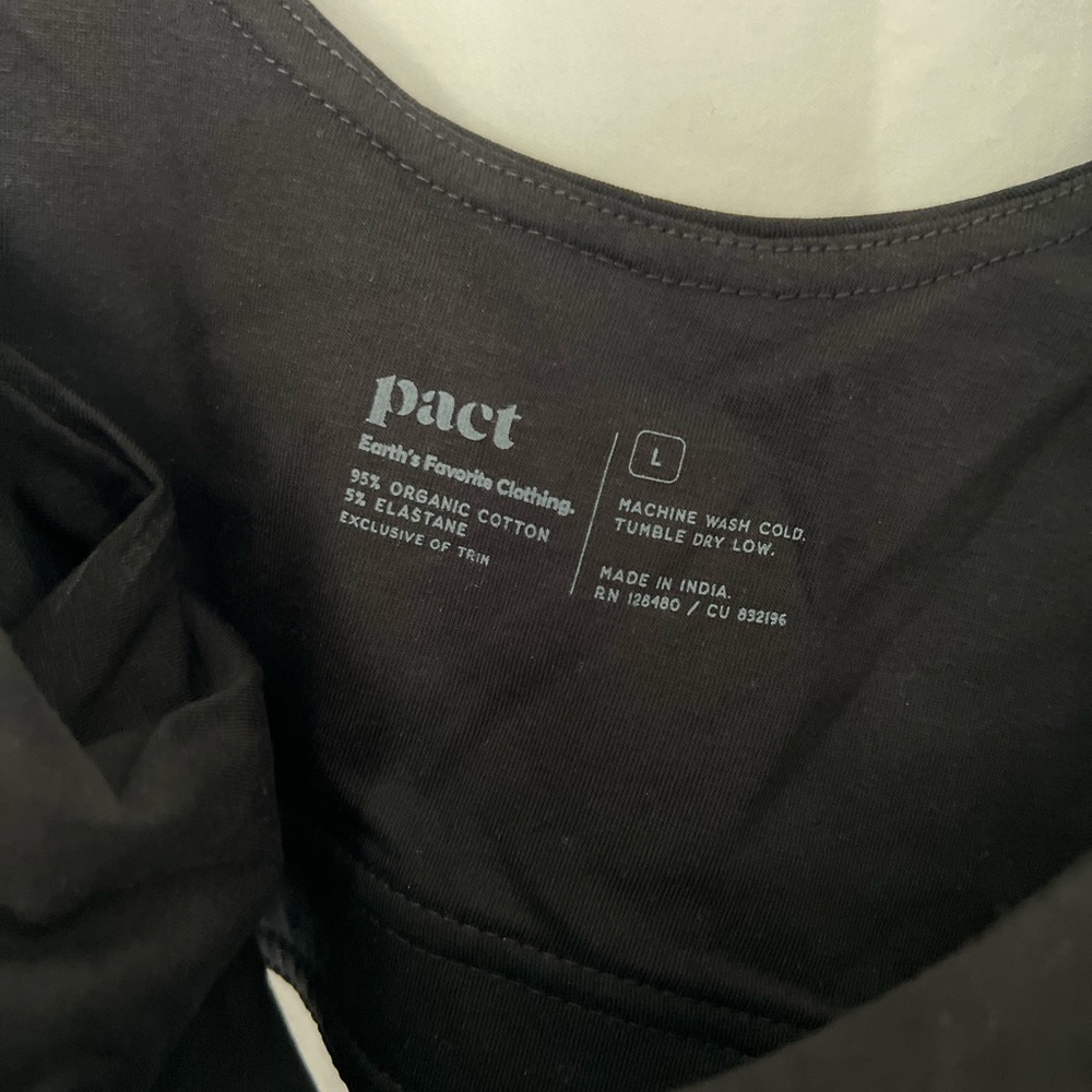 Pact organic cotton sports bra - size large